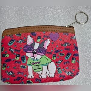 "Herd is the new cool" coin purse with the key chain